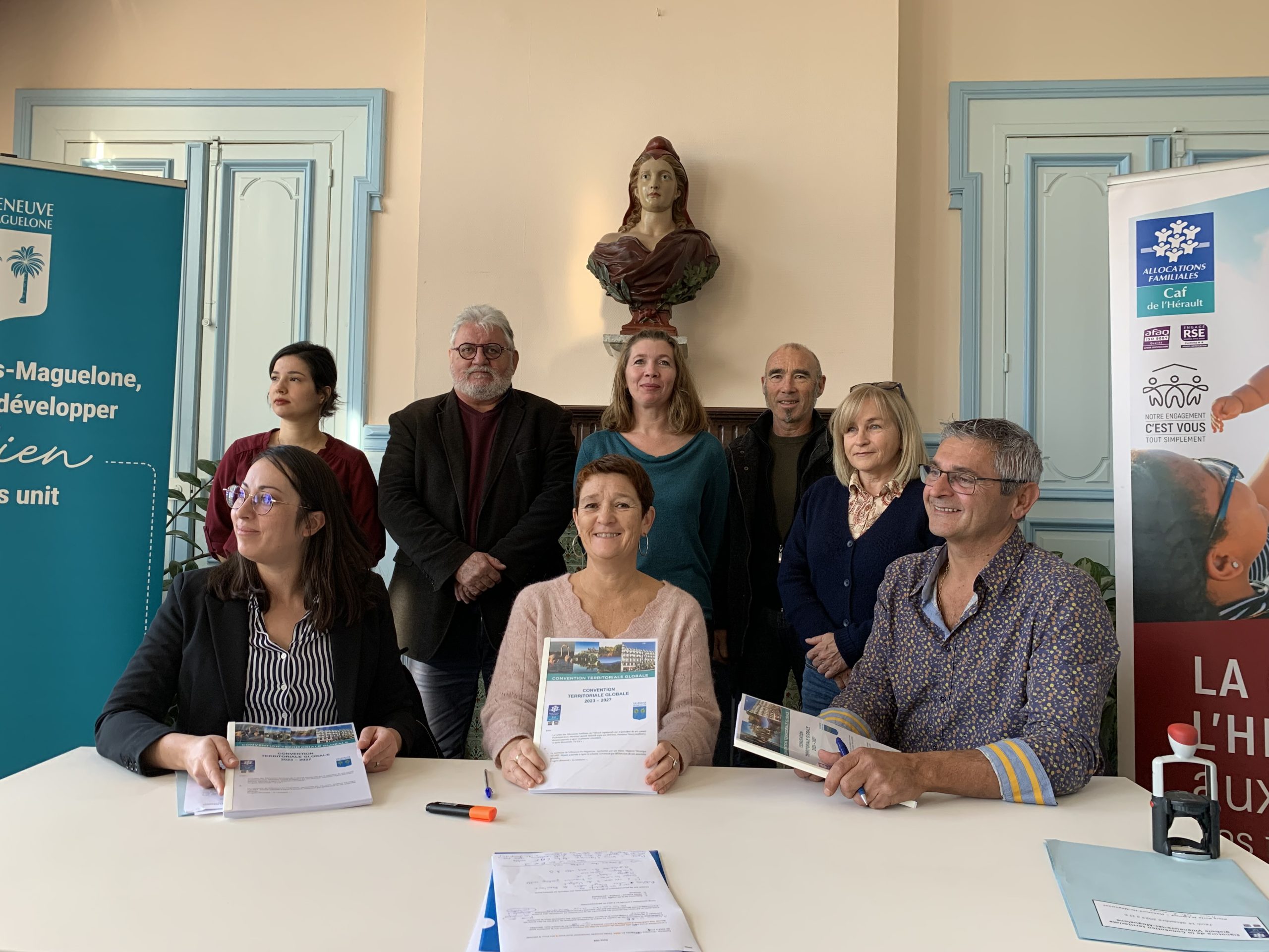 Signature de la convention globale territoriale avec la CAF